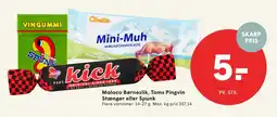 SPAR Malaco Børneslik, Toms Pingvin Stænger eller Spunk tilbud