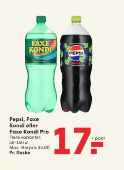 SPAR PEPSI , FAXE KONDI eller FAXE KONDI Pro tilbud