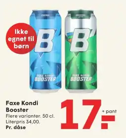 SPAR FAXE KONDI Booster tilbud