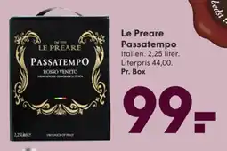 SPAR Le Preare Passatempo tilbud