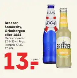 SPAR Breezer, Somersby, Grimbergen eller 1664 tilbud