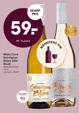 SPAR Misty Cove Sauvignon Blanc eller Blush tilbud