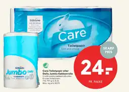 SPAR Care Toiletpapir eller Daily Jumbo Køkkenrulle tilbud
