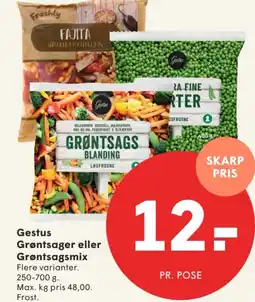 SPAR Gestus Grøntsager eller Grøntsagsmix tilbud
