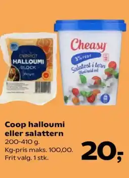 SuperBrugsen Coop halloumi eller salattern tilbud