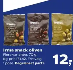 SuperBrugsen Irma snack oliven tilbud