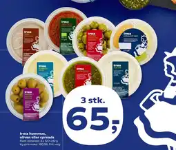 SuperBrugsen Irma hummus, oliven eller spreads tilbud