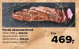 SuperBrugsen Fersk oksemørbrad tilbud