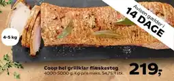 SuperBrugsen Coop hel grillklar flæskesteg tilbud