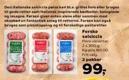 SuperBrugsen Ferske salsiccia tilbud