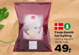 SuperBrugsen Coop dansk hel kylling tilbud