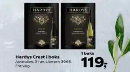SuperBrugsen Hardys Crest i boks tilbud