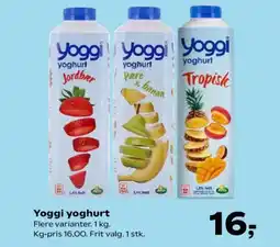 SuperBrugsen Yoggi yoghurt tilbud