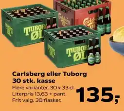 SuperBrugsen Carlsberg eller Tuborg tilbud
