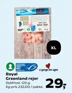 SuperBrugsen Royal Greenland rejer tilbud