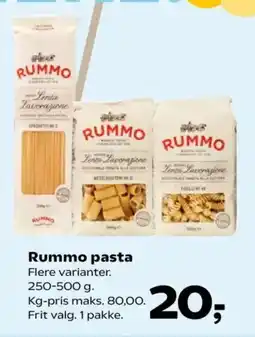 SuperBrugsen Rummo pasta tilbud