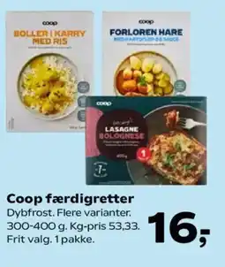SuperBrugsen Coop færdigretter tilbud