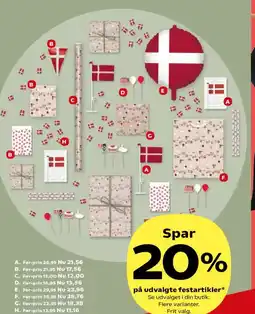 SuperBrugsen På udvalgte festartikler tilbud