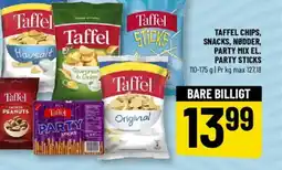 Løvbjerg Taffel chips, snacks, nødder, party mix el. party sticks tilbud