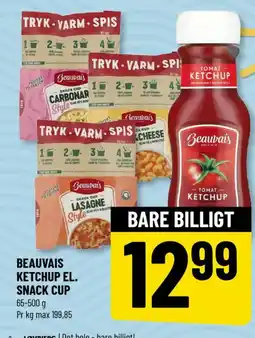 Løvbjerg Beauvais ketchup el. Snack cup tilbud