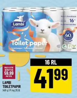 Løvbjerg LAMBI Toiletpapir tilbud