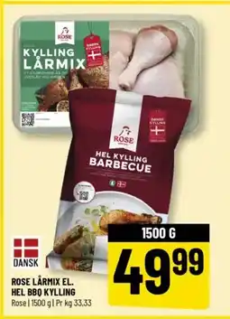 Løvbjerg Rose lårmix el. hel bbq kylling tilbud