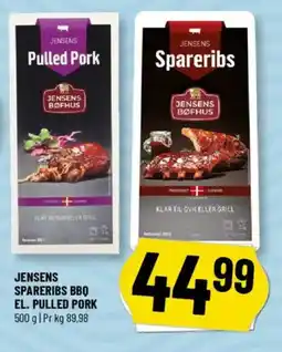 Løvbjerg JENSENS Spareribs bbq el. pulled pork tilbud