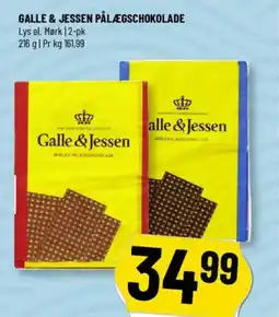 Løvbjerg GALLE & JESSEN Pålægschokolade tilbud