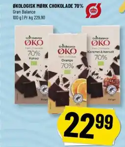 Løvbjerg Økologisk mørk chokolade 70% tilbud
