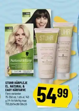 Løvbjerg Stuhr hårpleje el. natural & easy hårfarve tilbud