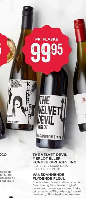The velvet devil merlot eller kungfu girl riesling