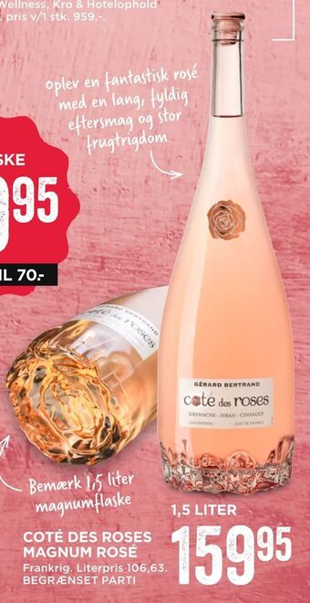 MENY Coté des roses magnum rosé tilbud