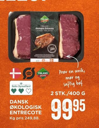 MENY Dansk økologisk entrecote tilbud