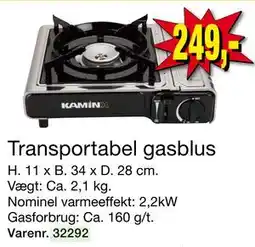 Harald Nyborg Transportabel gasblus tilbud