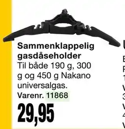 Harald Nyborg Sammenklappelig gasdåseholder tilbud