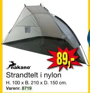 Harald Nyborg Strandtelt i nylon tilbud
