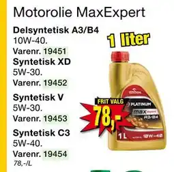 Harald Nyborg Motorolie MaxExpert tilbud