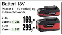 Harald Nyborg Batteri 18V tilbud