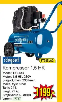 Harald Nyborg Kompressor 1,5 HK tilbud