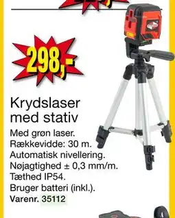 Harald Nyborg Krydslaser med stativ tilbud