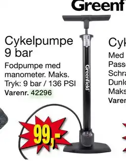 Harald Nyborg Cykelpumpe 9 bar tilbud