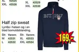 Harald Nyborg Half zip sweat tilbud