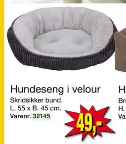 Harald Nyborg Hundeseng i velour tilbud