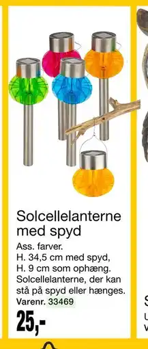 Harald Nyborg Solcellelanterne med spyd tilbud