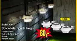Harald Nyborg Solcellelampe til hegn tilbud