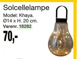 Harald Nyborg Solcellelampe tilbud