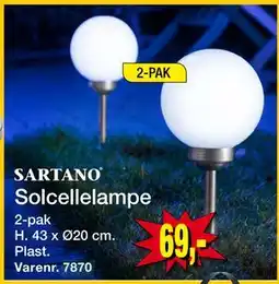 Harald Nyborg Solcellelampe tilbud