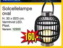 Harald Nyborg Solcellelampe oval tilbud