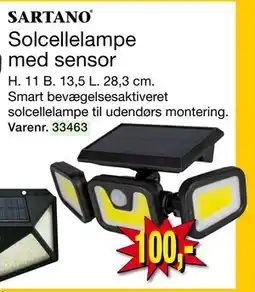 Harald Nyborg Solcellelampe med sensor tilbud