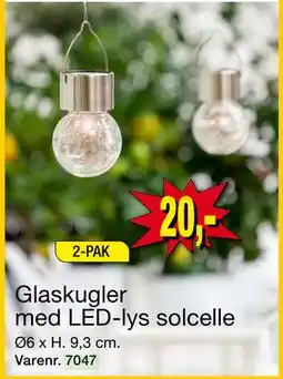Harald Nyborg Glaskugler med LED-lys solcelle tilbud